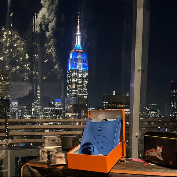 Hermes Bleu Hydra Mini (TPM) Evelyne NWT - Picture 3 of 3